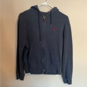 Ralph Lauren Dark Blue Hoodie with Red Embroidery